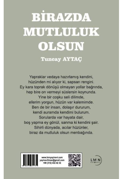 BİRAZDA MUTLULUK OLSUN-TUNCAY AYTAÇ