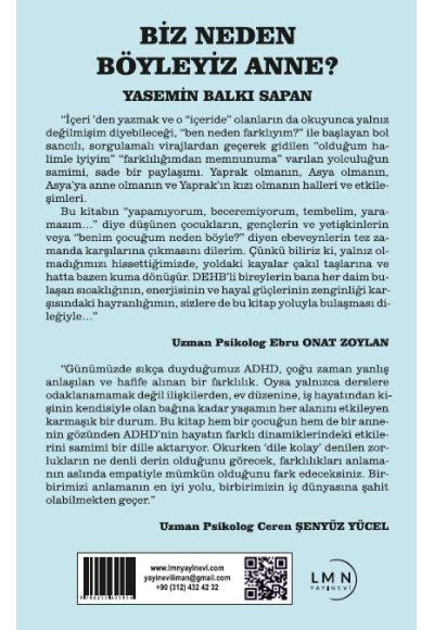BİZ NEDEN BÖYLEYİZ ANNE-YASEMİN BALKI SAPAN