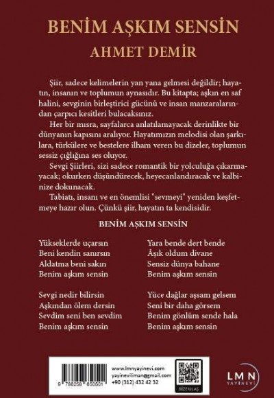 BENİM AŞKIM SENSİN-AHMET DEMİR