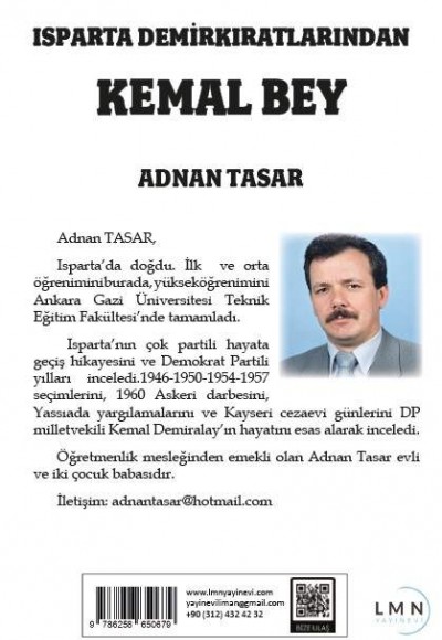 ISPARTA DEMİRKIRATLARINDAN KEMAL BEY-ADNAN TASAR