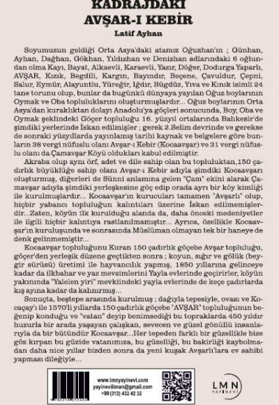 KADRAJDAKİ AVŞAR-I KEBİR-LATİF AYHAN