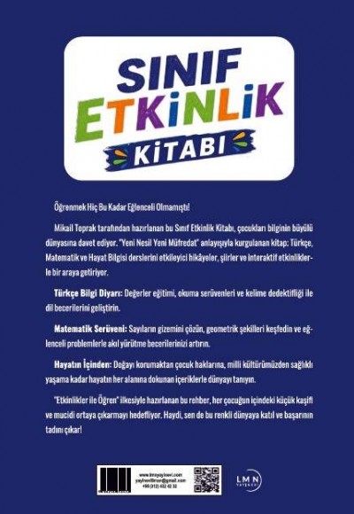 SINIF ETKİNLİK KİTABI - ETKİNLİKLER İLE ÖĞREN (Yeni Nesil Yeni Müfredat) - MİKAİL TOPRAK