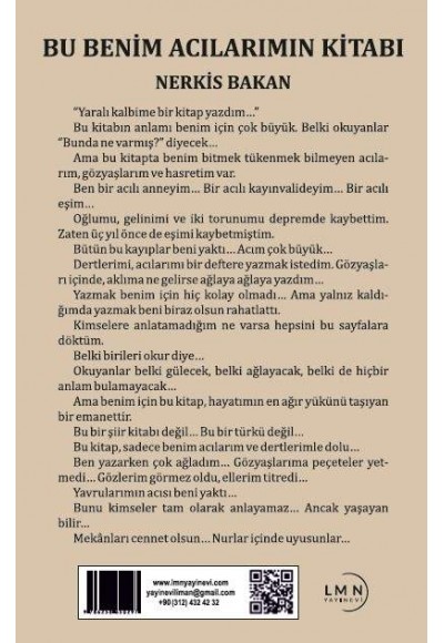 BU BENİM ACILARIMIN KİTABI-NERKİS BAKAN
