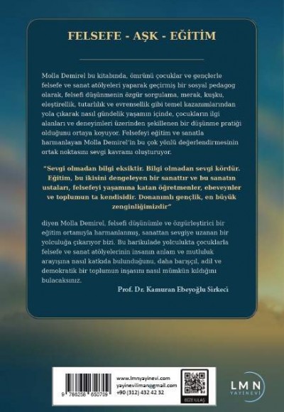 FELSEFE-AŞK-EĞİTİM-ÇOCUKLAR VE GENÇLERİN KAZANIMI-MOLLA DEMİREL