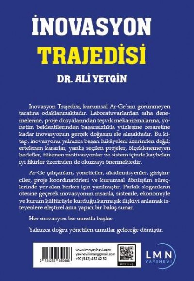 İNOVASYON TRAJEDİSİ-DR. ALİ YETGİN